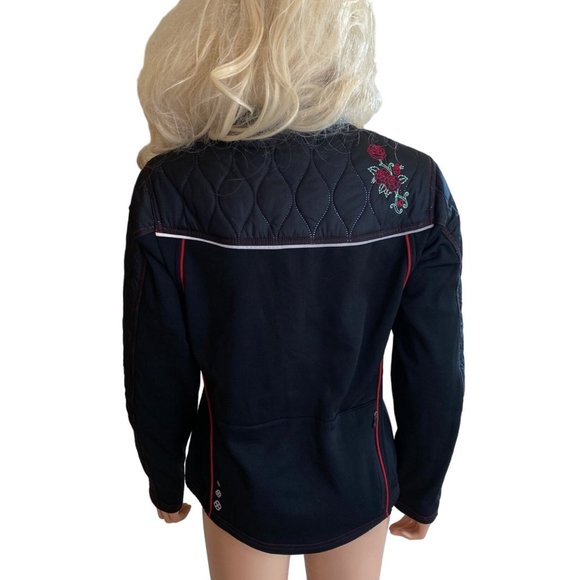 Pearl Izumi Quilted Thermal Insulated Tour Jacket M Cycling Black Full Zip - Picture 4 of 14